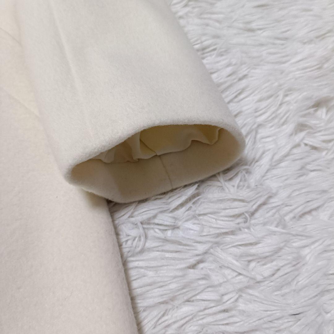 新品 INDIVI アウター コート 高級素材 ウール 羊毛 カシミヤ 38