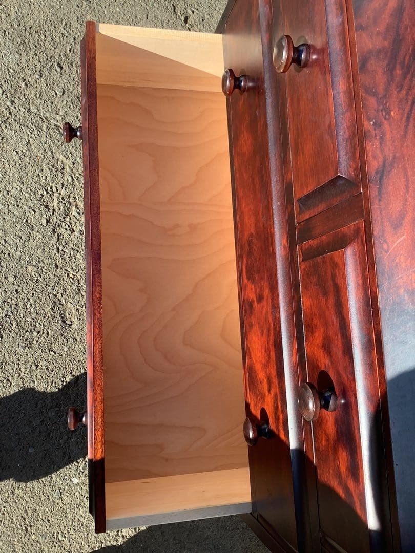 SASA 北海民芸 和光 ライティングビューロー ライティングデスク 樺材