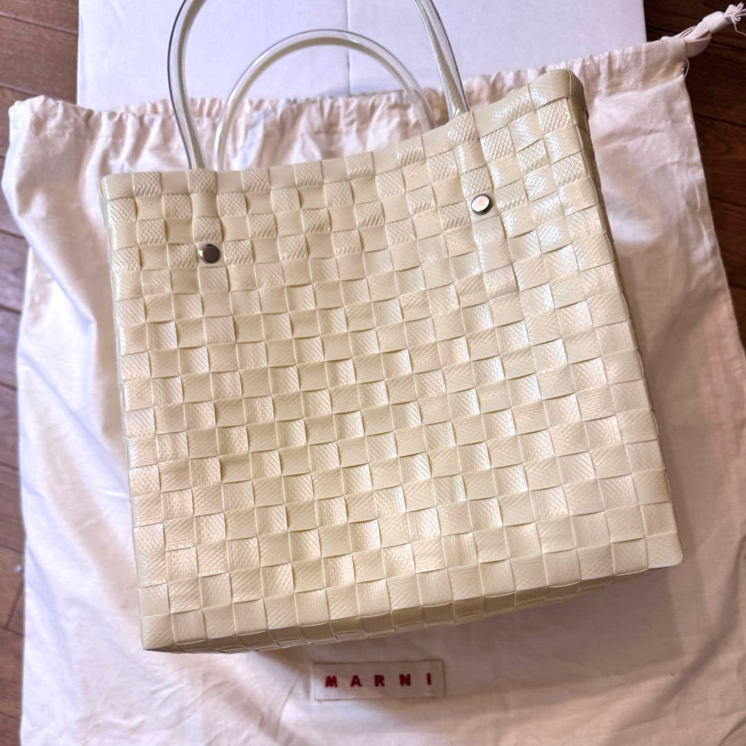 MARNI ブラックキャット かごバック