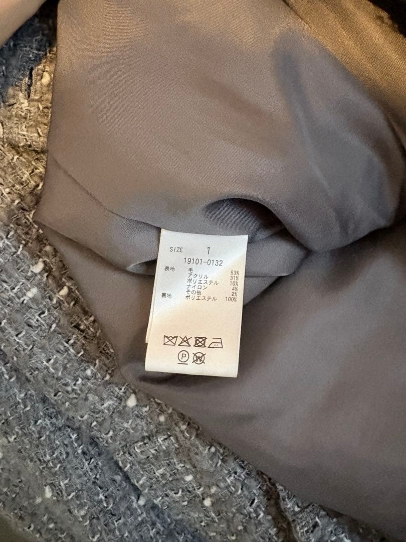 ジャケット・アウター CLANE MINAMI TANAKA OVER TWEED COAT