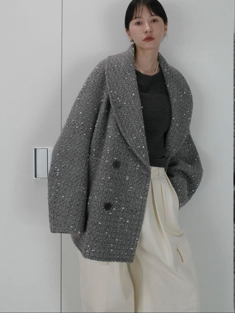 ジャケット・アウター CLANE MINAMI TANAKA OVER TWEED COAT