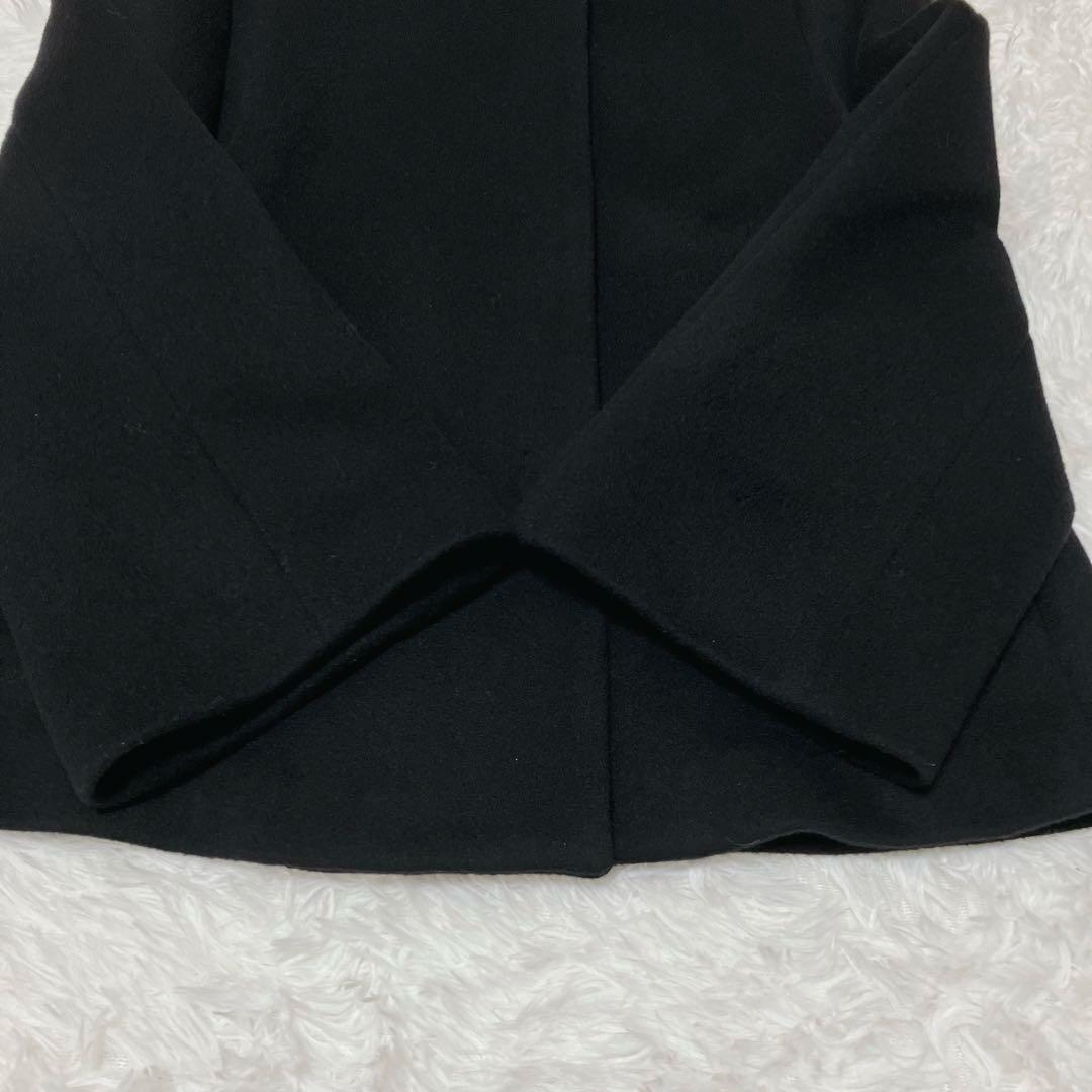 試着のみ✨定価6.8万 今季新作 ANAYI ウールビーバーショートコート 黒