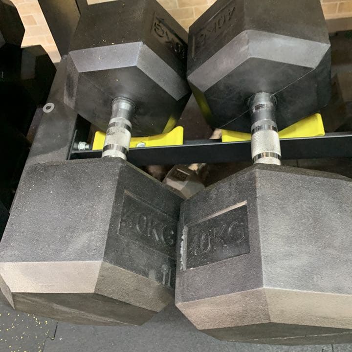 ヘックス  ラバーダンベル　　37.5kg2個