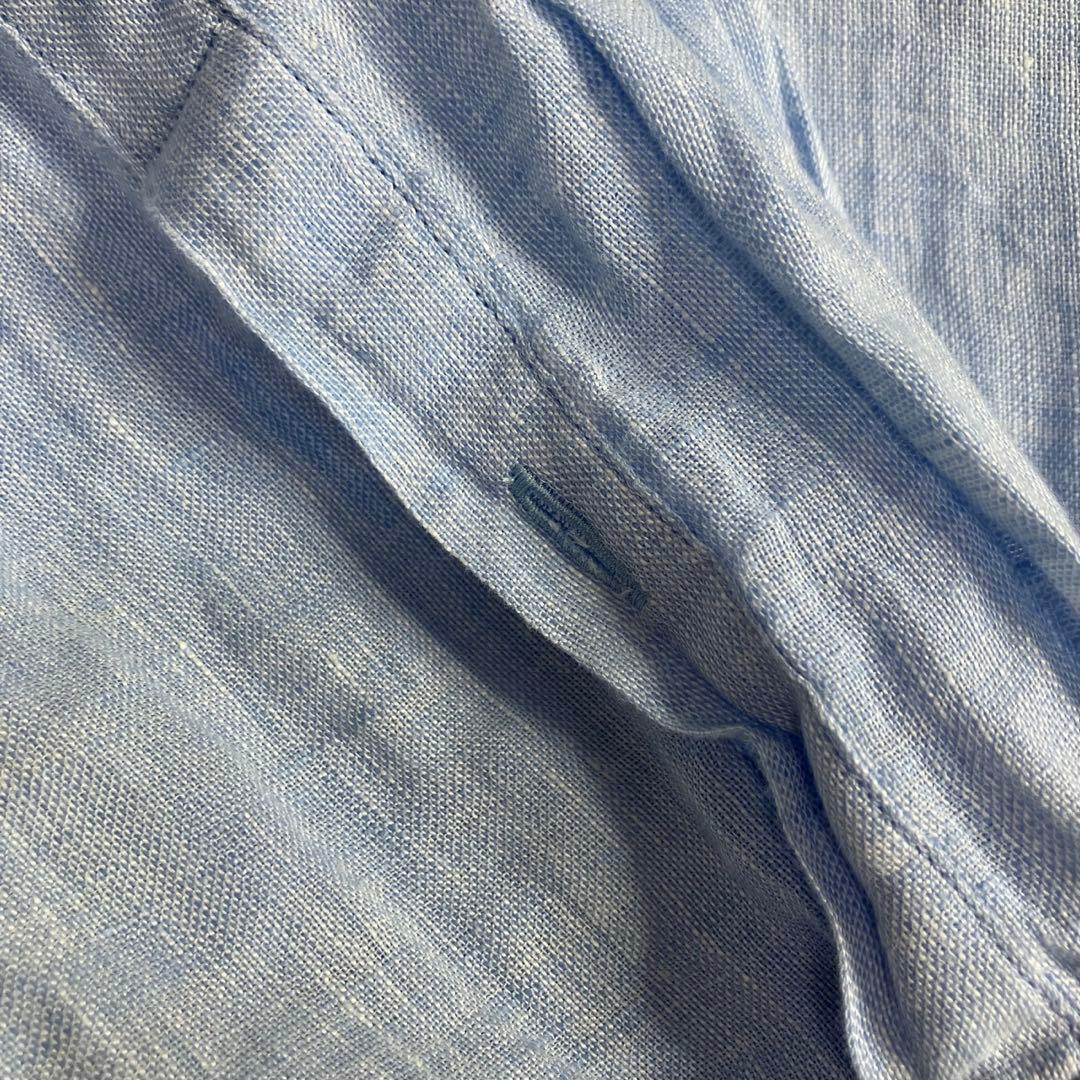 訳あり美品✨24SS ドゥーズィエムクラス　リネン ウォッシュシャツ　衿ワイヤー