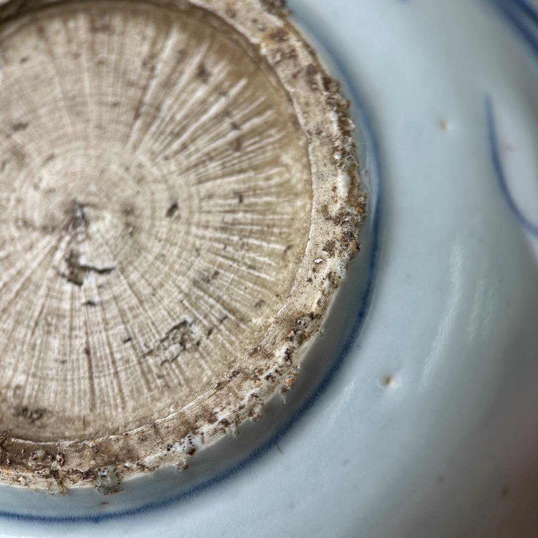 白磁　染付　李朝　朝鮮陶器　古伊万里　染付鉢　アンティーク白磁　古玩　１客