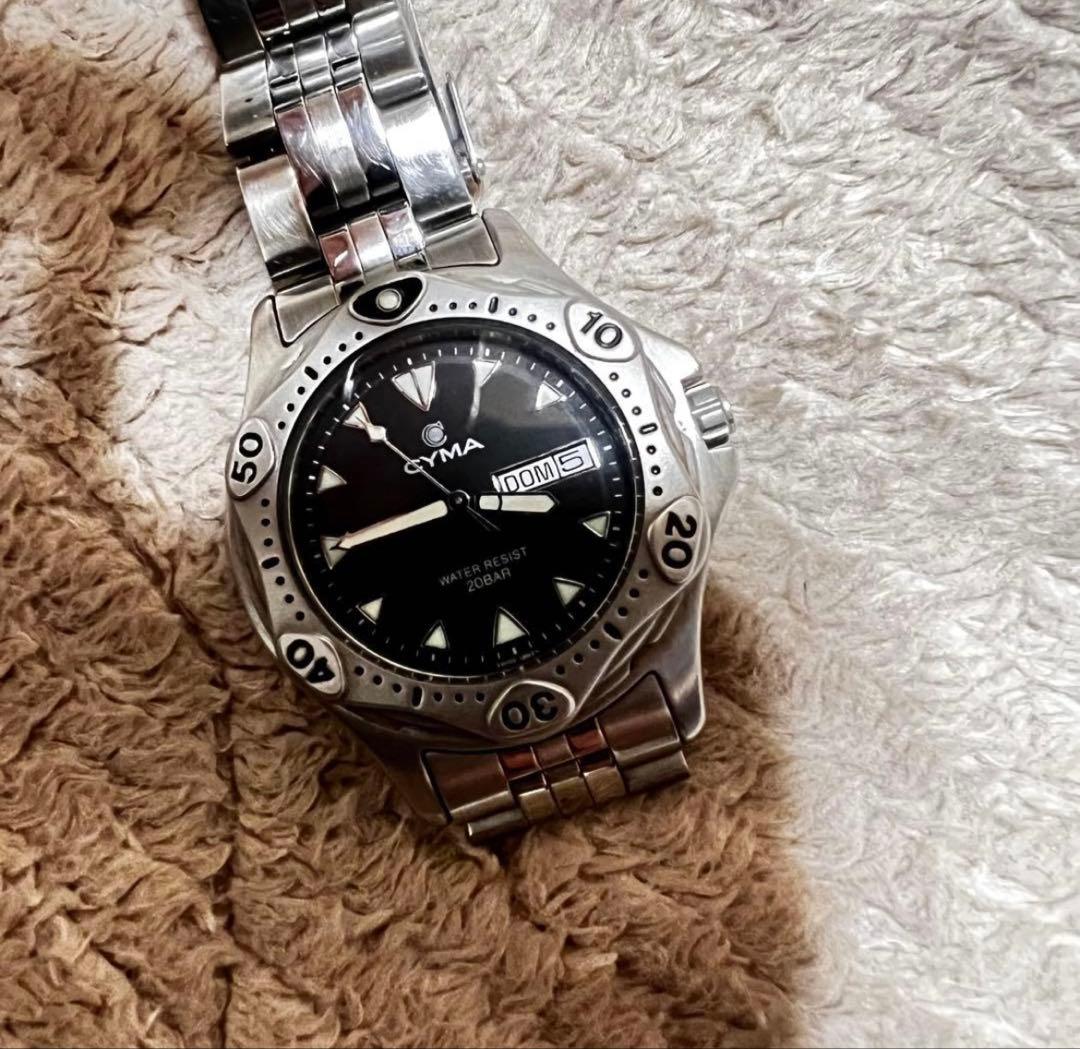 稼働美品　ビンテージダイバー　　スイス製品