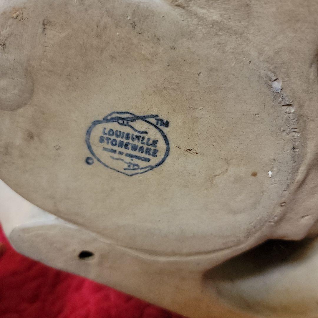 米国　ヴィンテージ　キャットフィーダー　猫の置物 　ルイビルストーンウエア　レア