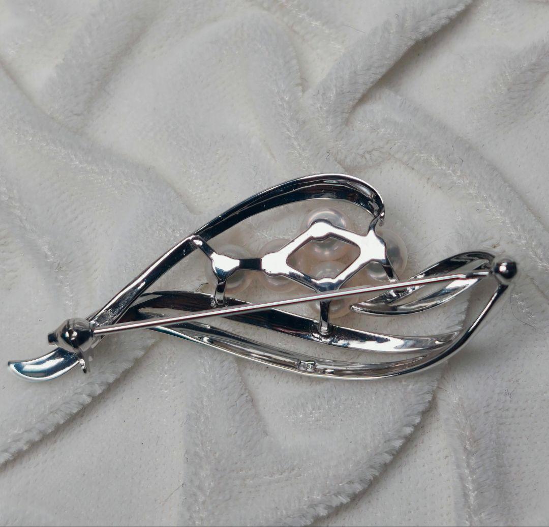 【極美品 最高級!!】ミキモト ブローチ パール フォーマル 5珠 皇室御用達