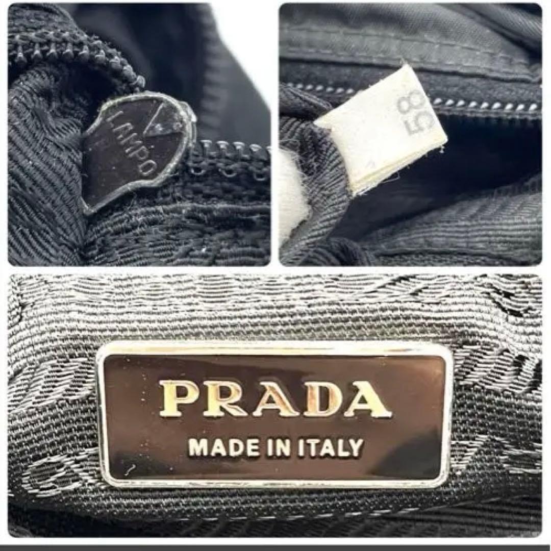 PRADA テスートナイロン レザー カメラバッグ ショルダーバッグ /495