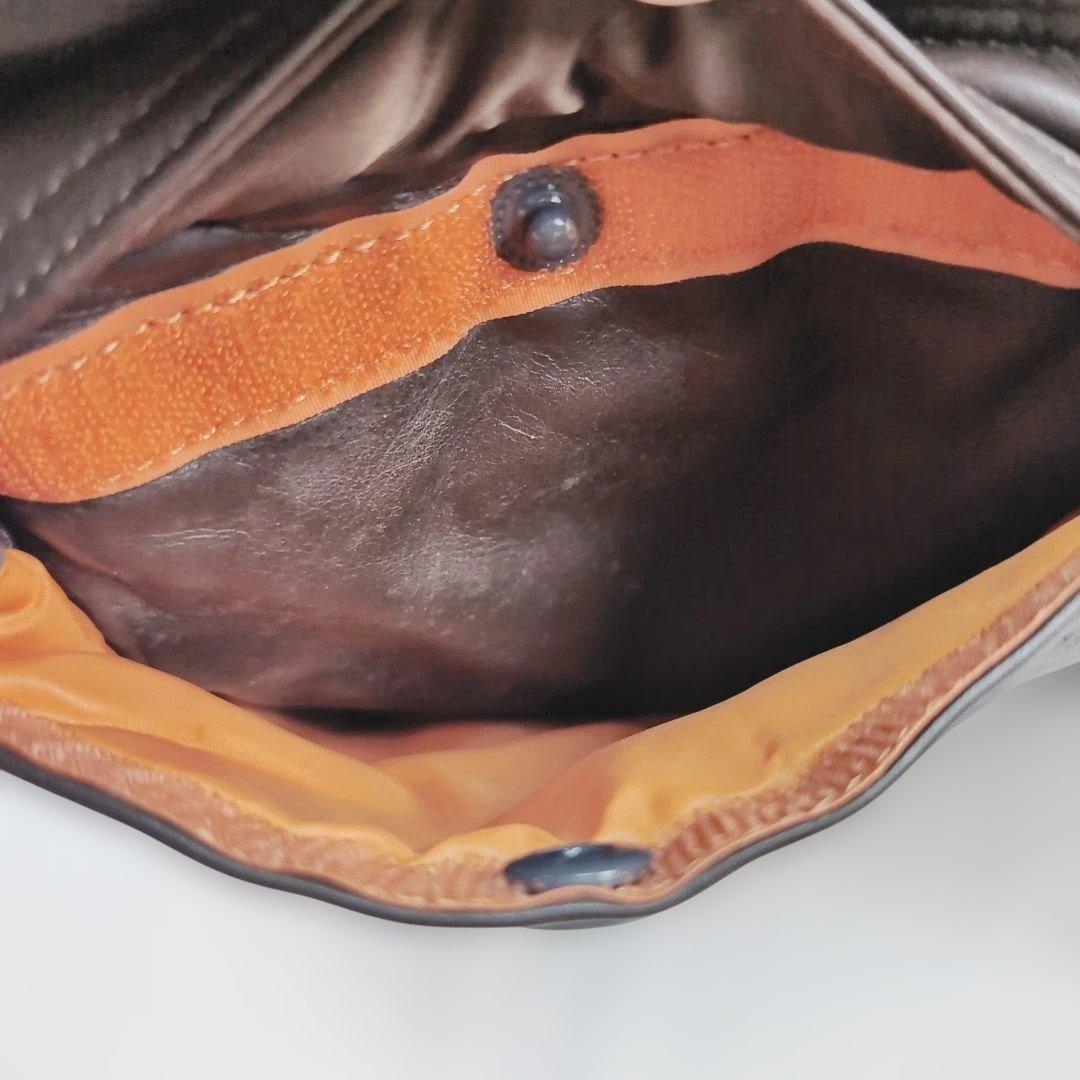 【美品】【希少】 ポーター タンカーオールレザー バッグ ダークブラウン