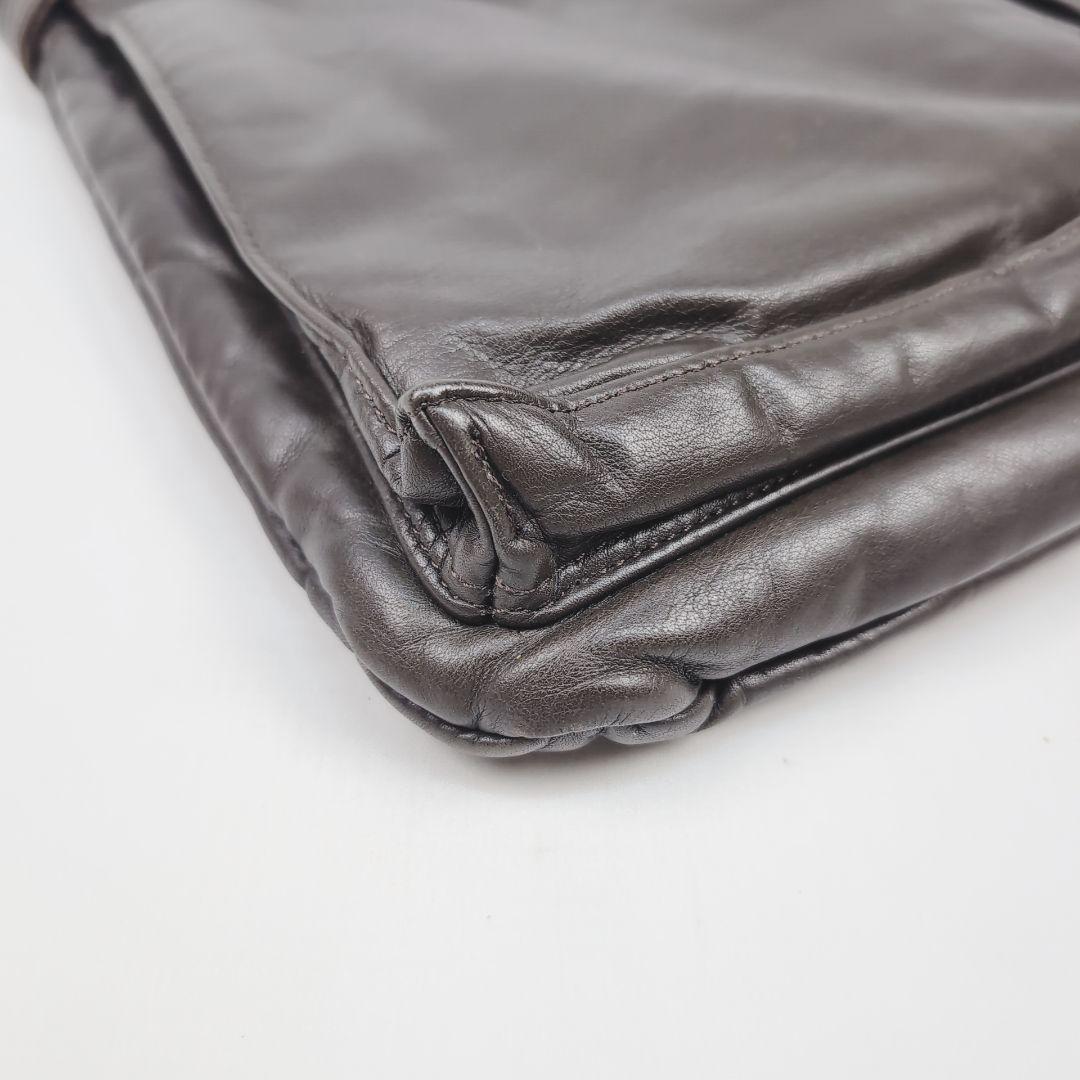 【美品】【希少】 ポーター タンカーオールレザー バッグ ダークブラウン