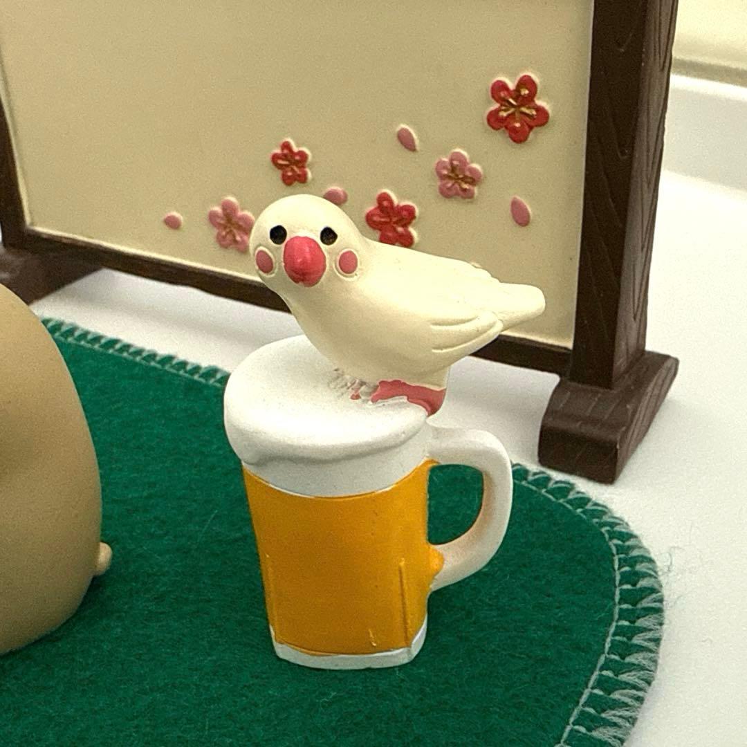 デコレ　コンコンブル　2016 春の宴シリーズ　ほろ酔い文鳥　バンビと文鳥