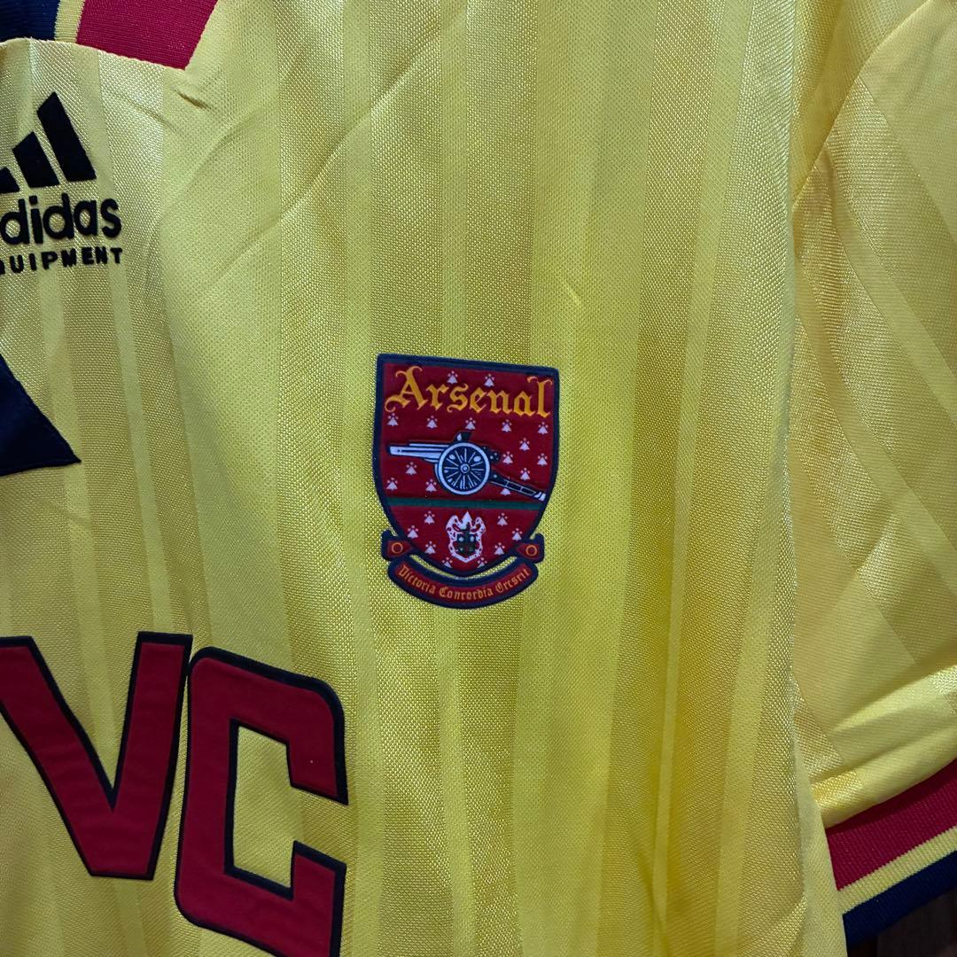 アーセナル adidas JVC ユニフォーム 復刻モデル イエロー 90’s