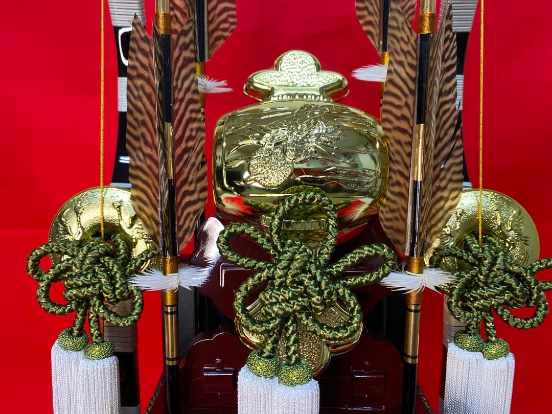 オルゴール付き破魔弓ガラスケース２３号・間口約３９×奥行約２８×高さ約８０㎝