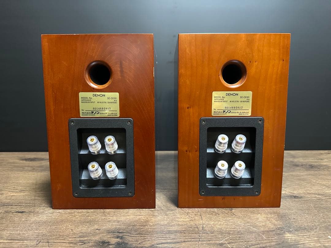 DENON SC-CX101 スピーカーシステム (2台1組) シリアル同番