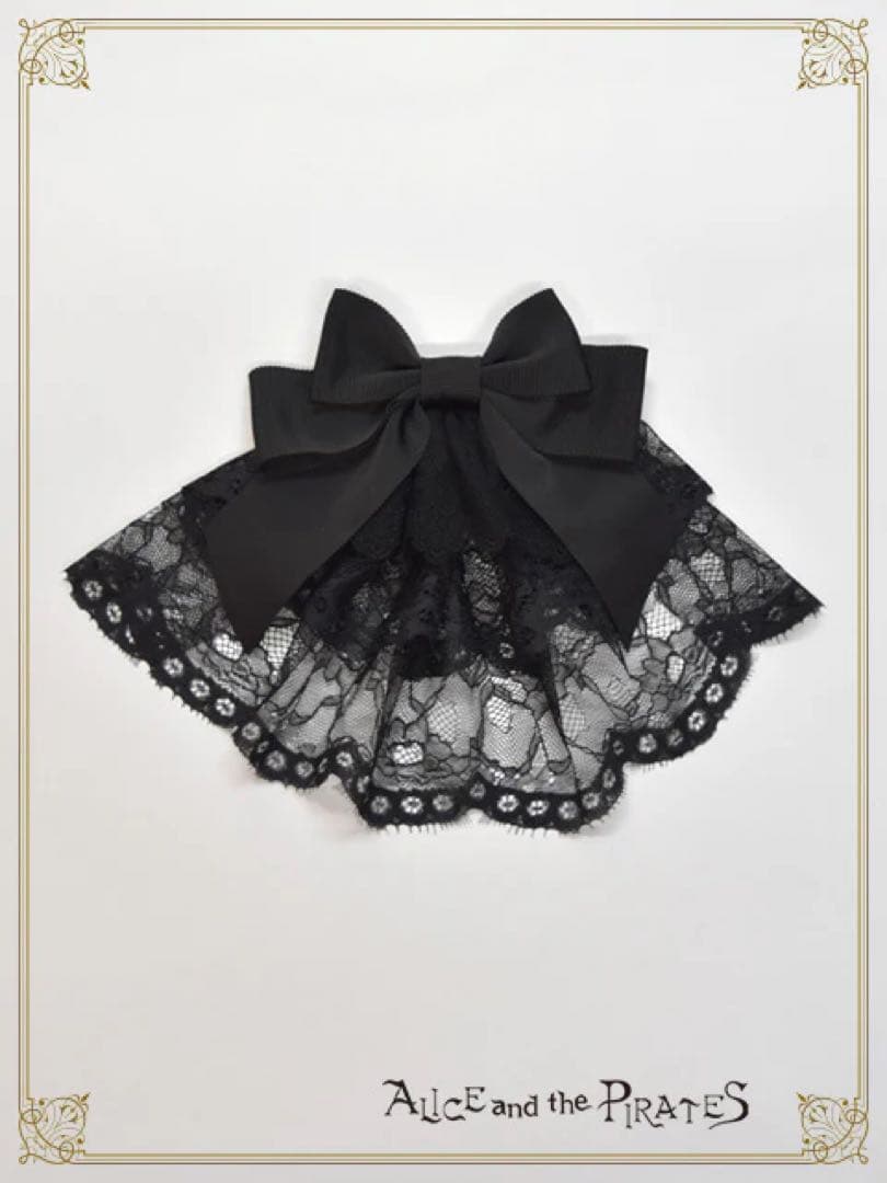 【完売品】Dark racy Floraリボンヴェールクリップ