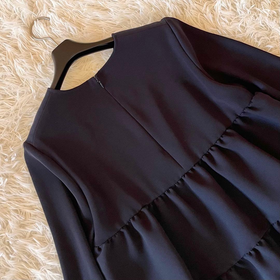 極美品✨ ヨーコチャン 23年 ロングスリーブ バックティアードブラウス 38