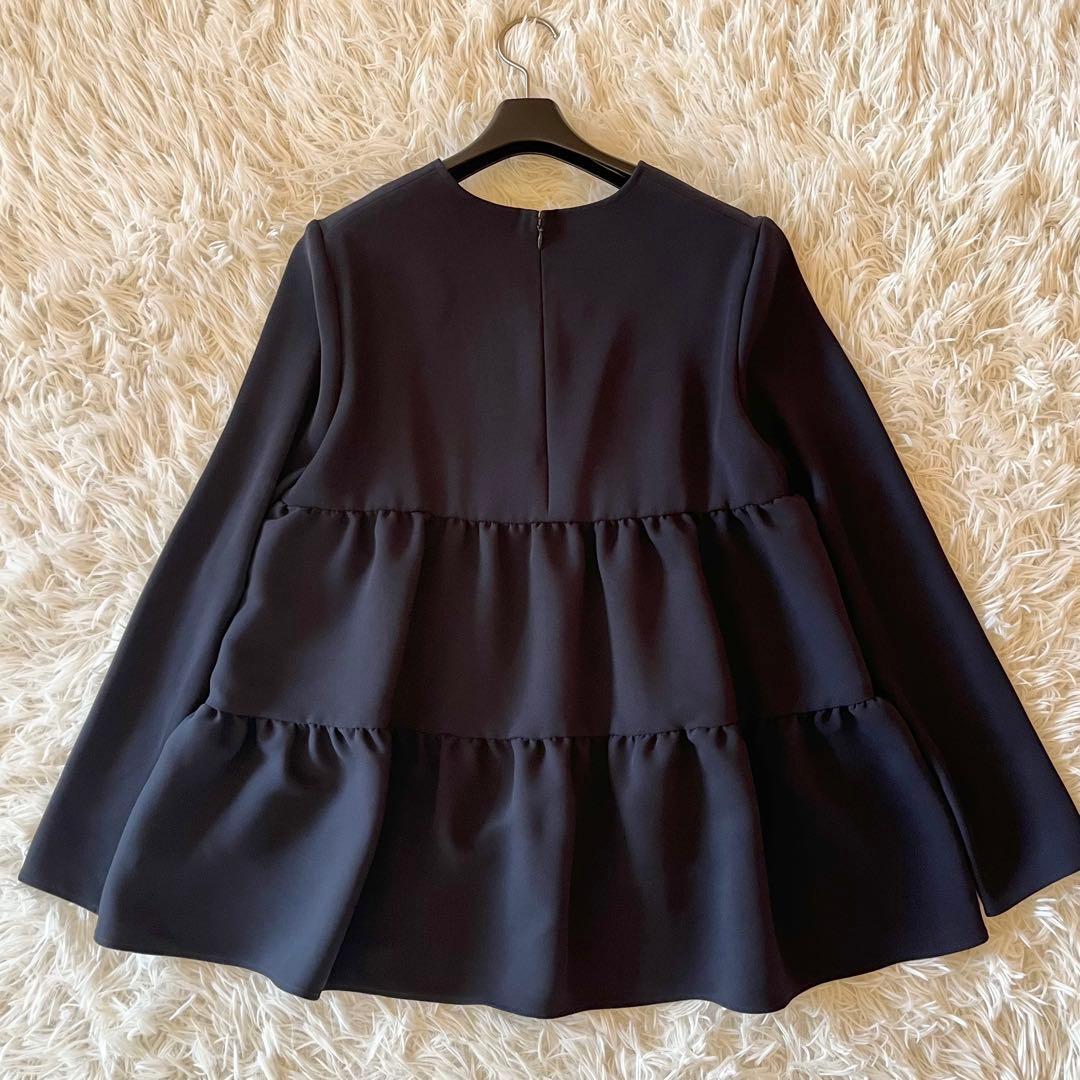 極美品✨ ヨーコチャン 23年 ロングスリーブ バックティアードブラウス 38