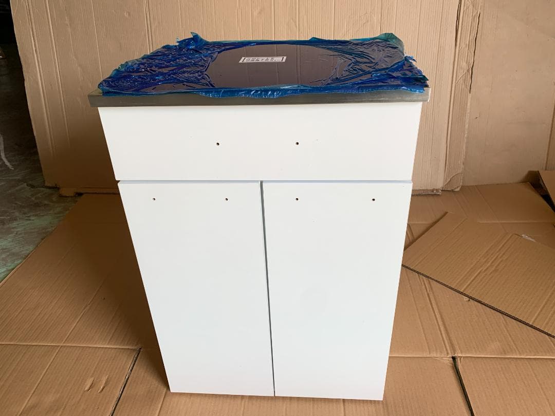 ステンレストップダストボックス (2分別) ホワイト NSKD-2WP (WH)