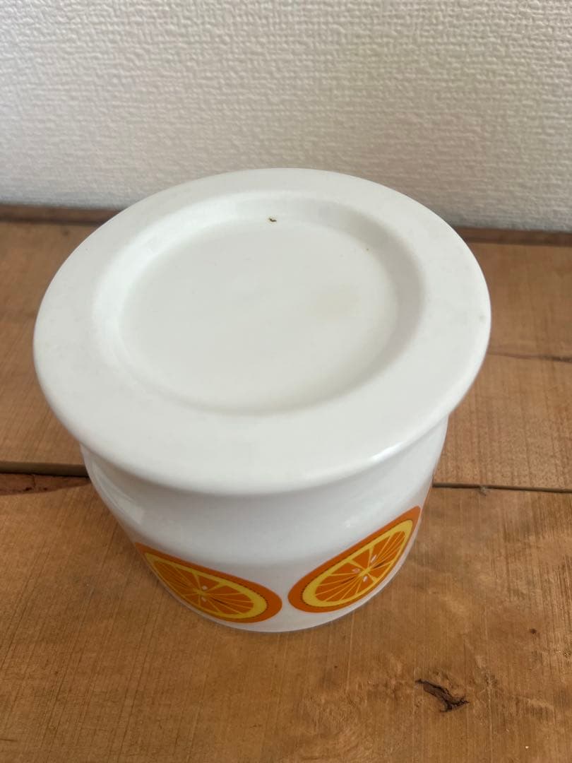 ARABIA アラビア　POMONA オレンジ　ジャムポッド