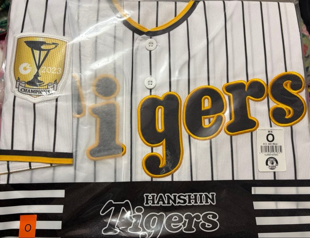 阪神タイガース チャンピオンエンブレム ホームユニフォーム Oサイズ