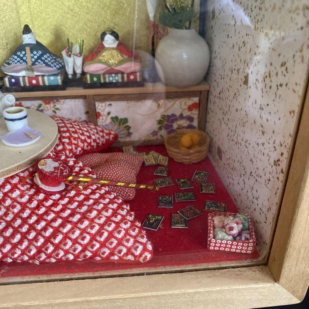 小さなお箱のお雛様　こずえ工房　ミニチュア　和室　日本　レトロ