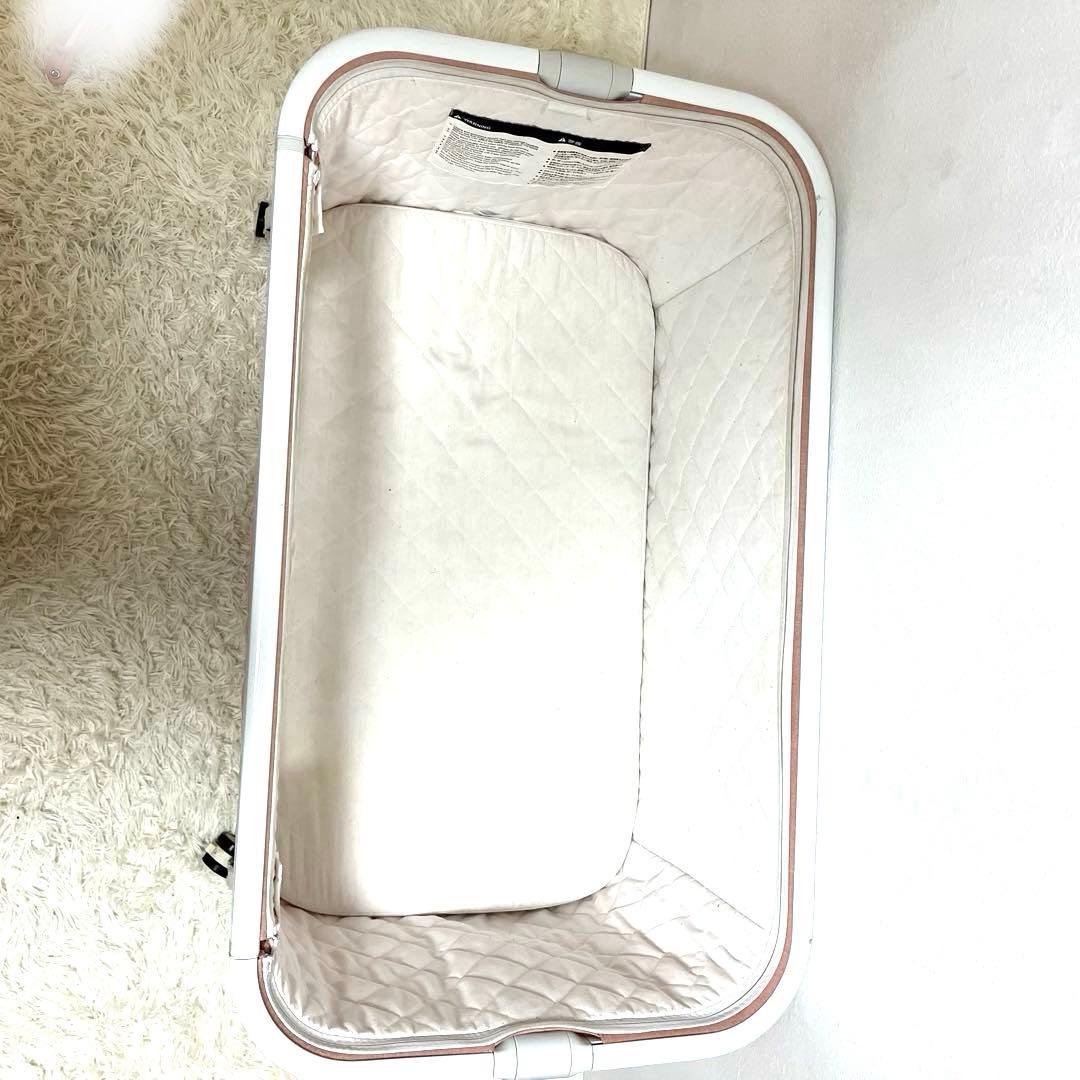 HZDMJ 折りたたみ ベビーベッド ピンク