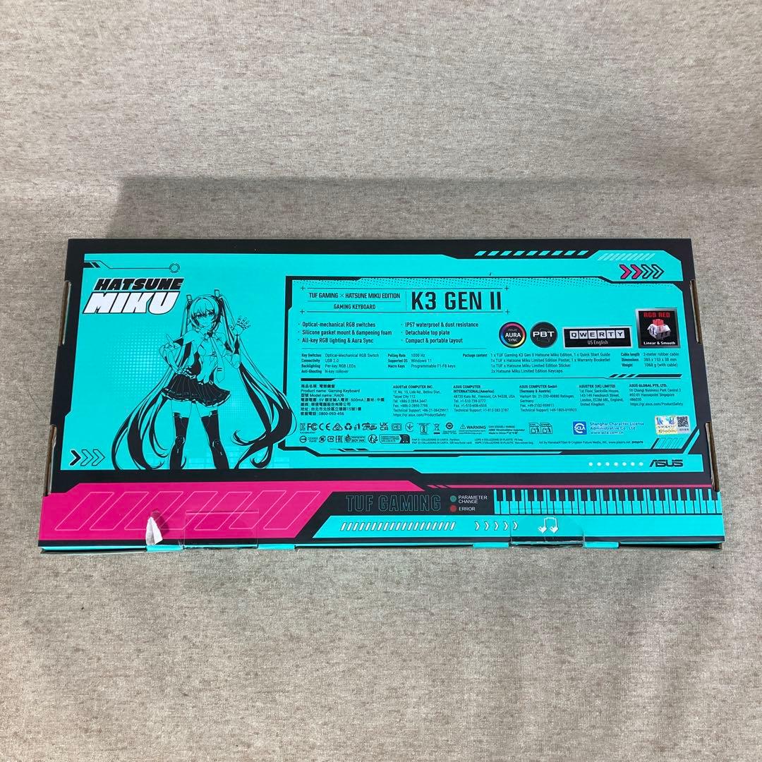 初音ミク ゲーミングキーボード RA09 TG K3 GEN II (62258