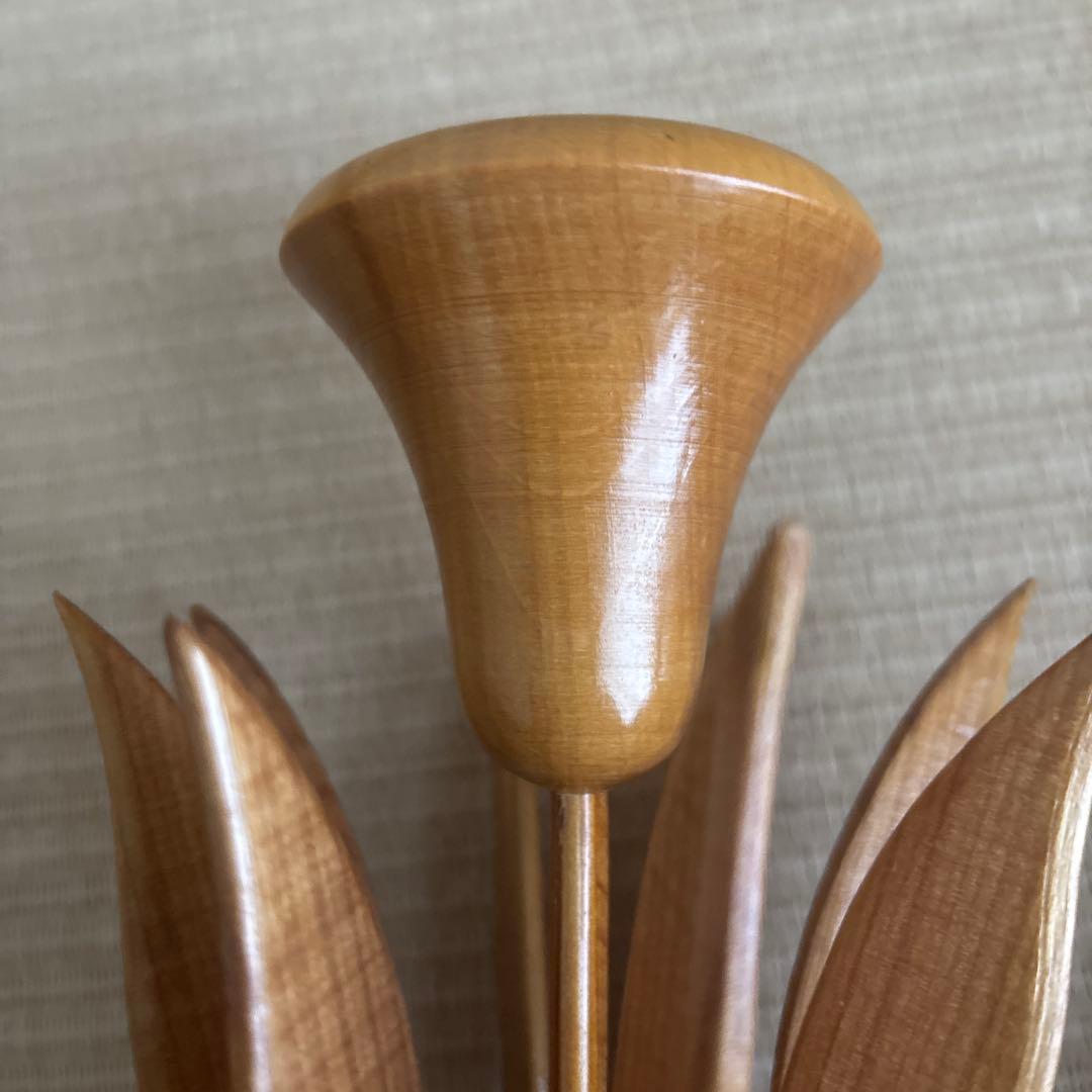 【激レア品】アーリッカ aarikka ヴィンテージ　チューリップ　お花の置物