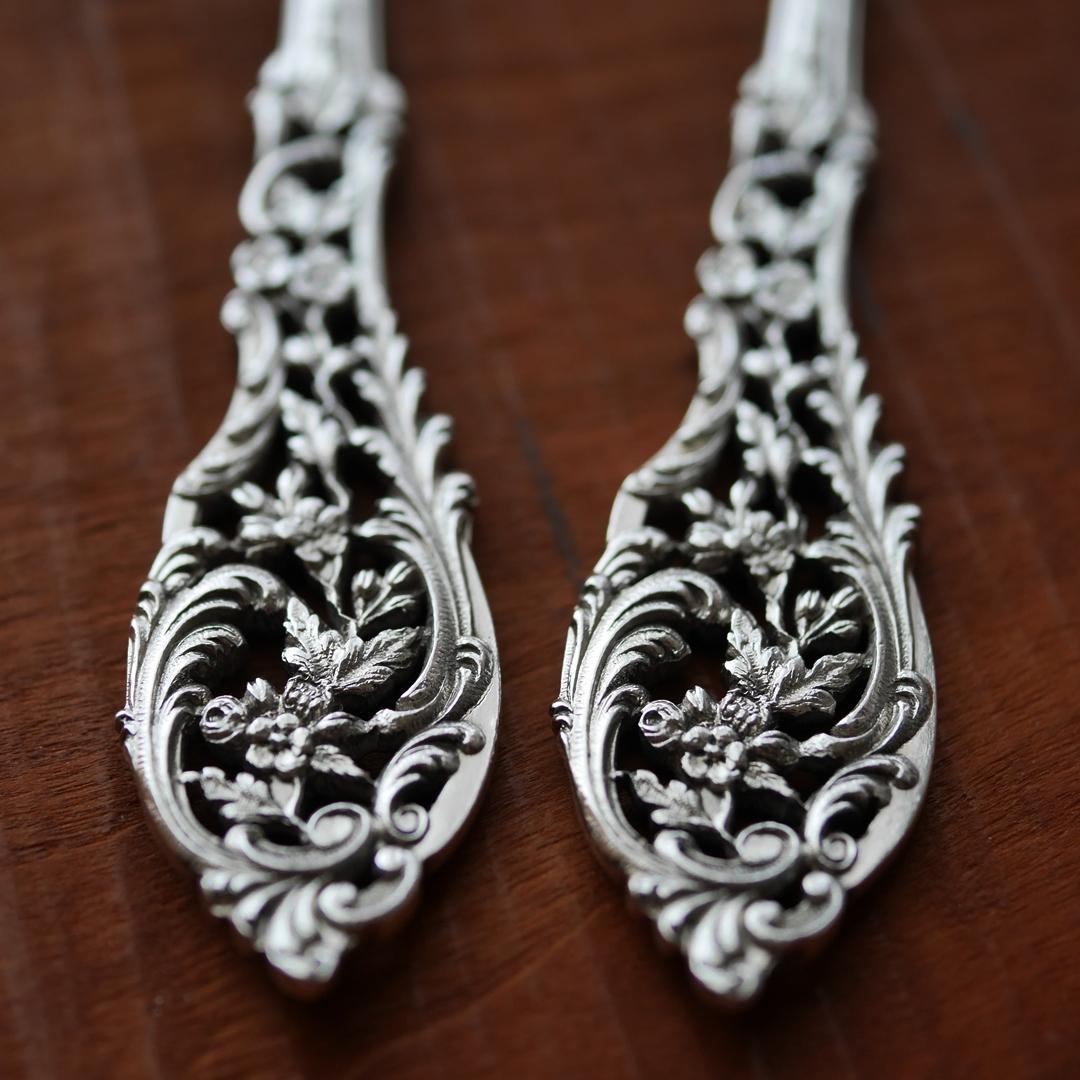 ◆アンティーク◆シルバー950◆JeanGranvigne◆スプーン2本セット◆