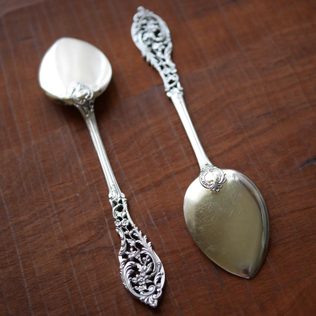 ◆アンティーク◆シルバー950◆JeanGranvigne◆スプーン2本セット◆