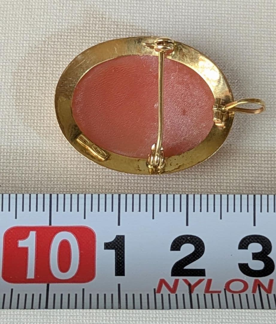 Donadio シェルカメオ ブローチ ペンダントトップ アンティーク