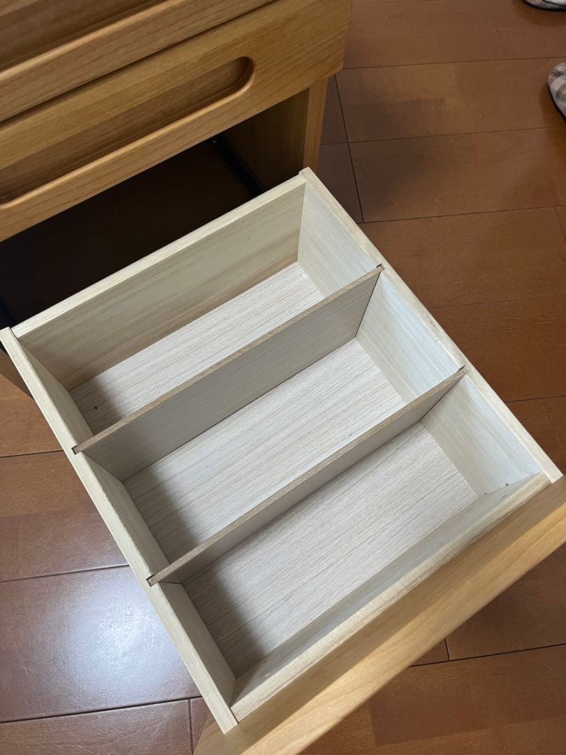 袖机　引き出し 脇机 鍵付き