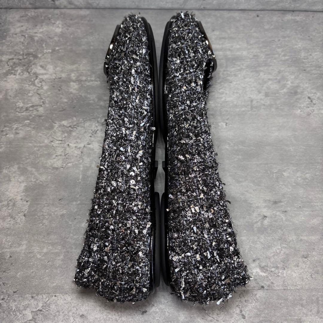 【完売品！未使用級】トリーバーチ バレエシューズ ミニー トラベル　ツイード