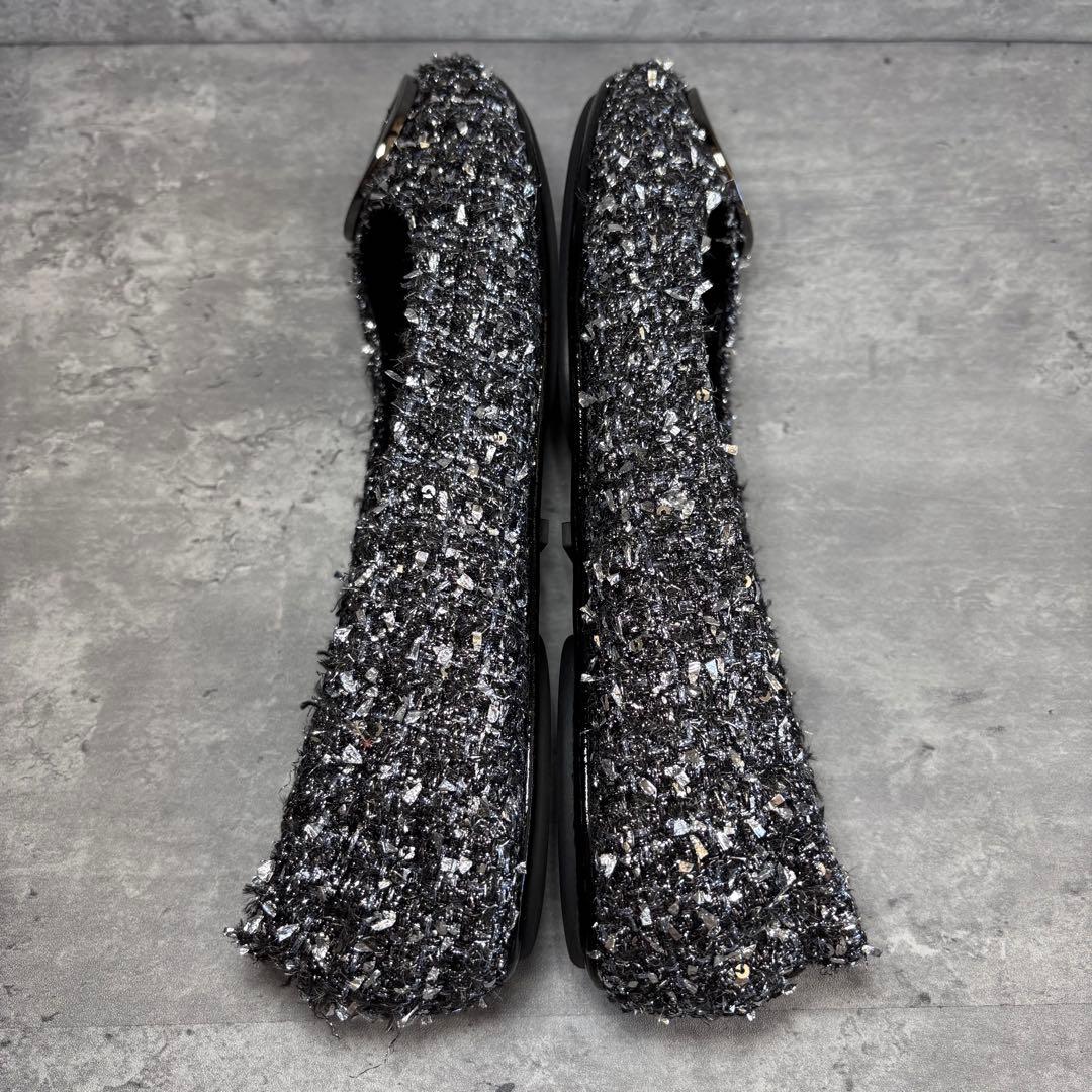 【完売品！未使用級】トリーバーチ バレエシューズ ミニー トラベル　ツイード