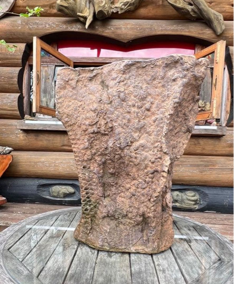 世界に一つのオリジナルメダカ鉢 メダカの為に作ったメダカ鉢　高さ62センチ
