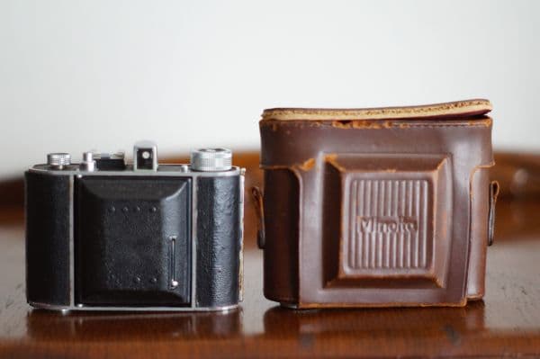 ミノルタ　セミP　 蛇腹　フィルム　カメラ　ケース付き