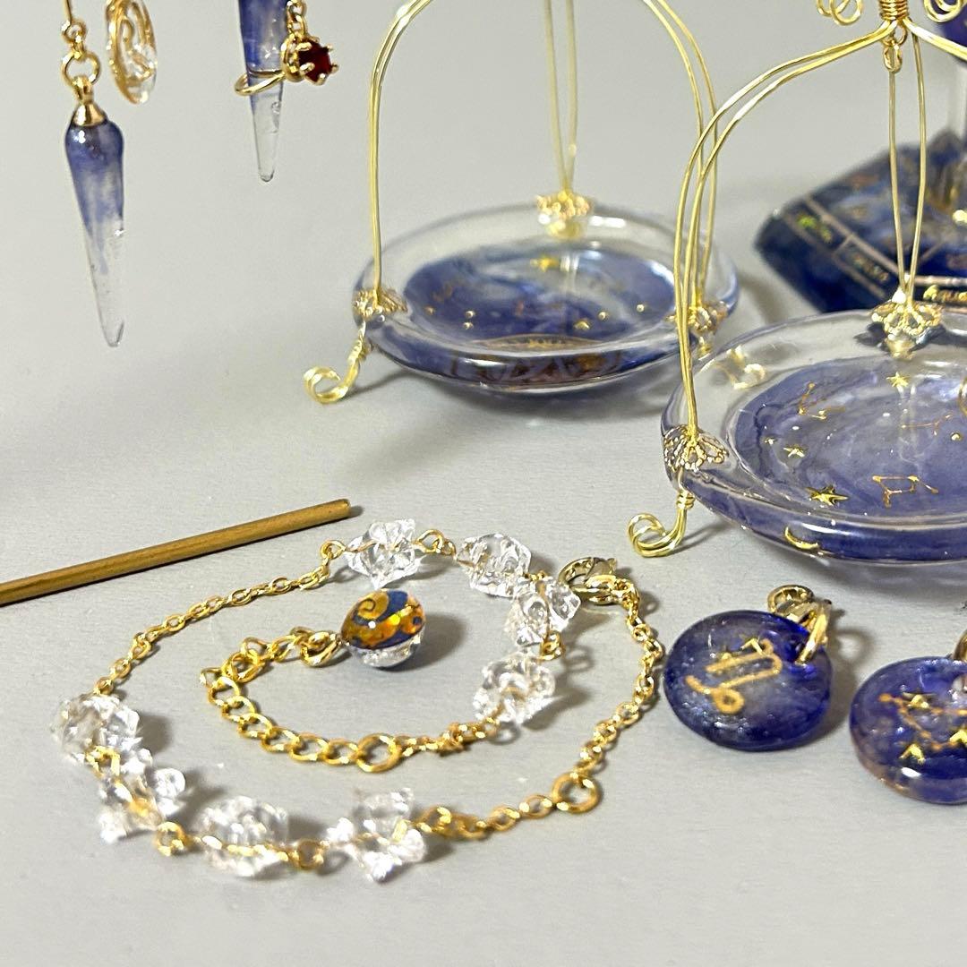 山羊座さんのための星座の天秤　アクセサリー付き　持ち運びok組み立て式天秤