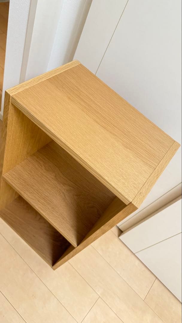 無印良品　スタッキングシェルフ・2段・オーク材