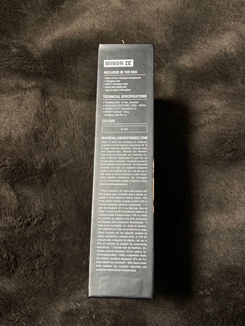 Marshall MINOR IV ほぼ未使用 極美品