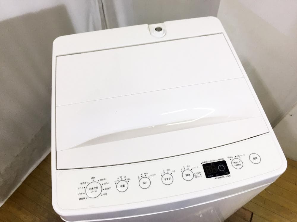 ★美品 中古★amadana☆4.5㎏ 洗濯機【AT-WM45B】G0PN