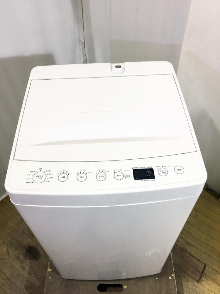 ★美品 中古★amadana☆4.5㎏ 洗濯機【AT-WM45B】G0PN