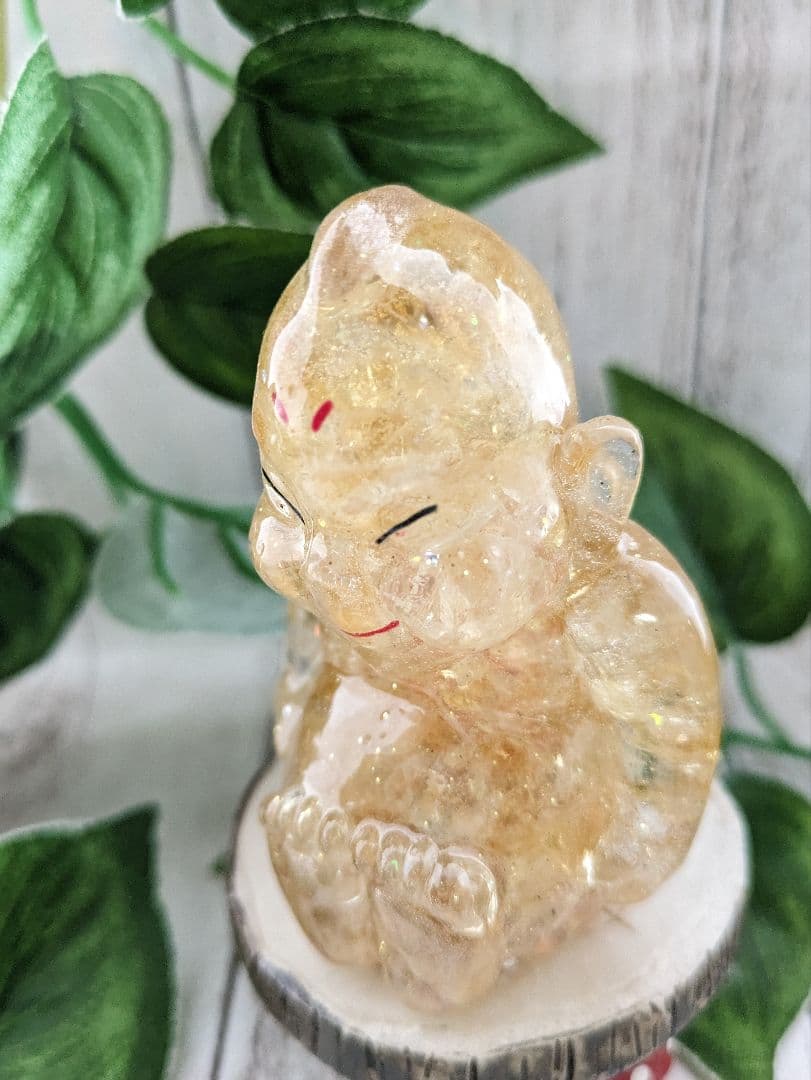 【yucco89】エンジェルオーラクォーツのかばちゃん形オルゴ☆他２点