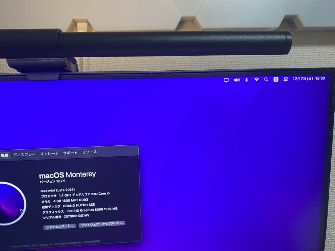 Apple Mac mini Late 2014 i5 500GB メモリ4GB