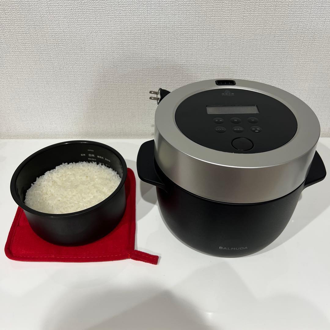 【９月末まで特価】美品　BALMUDA 炊飯器 3合炊き　K03A バルミューダ