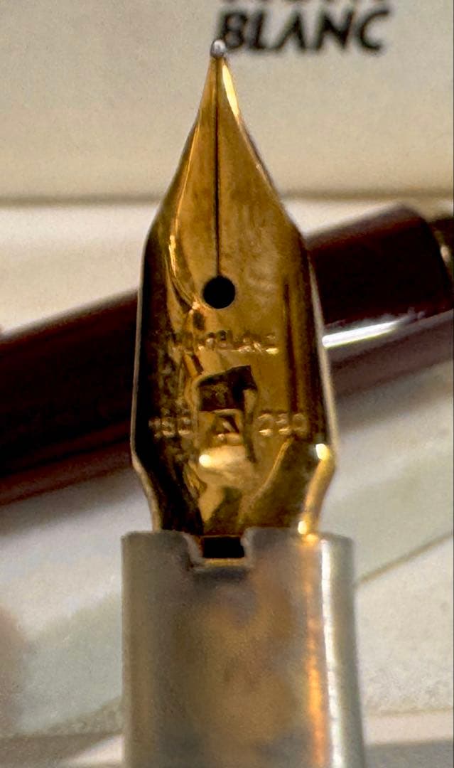 【美品】モンブラン万年筆 No12 1960s ペン先18c 750 ボルドー