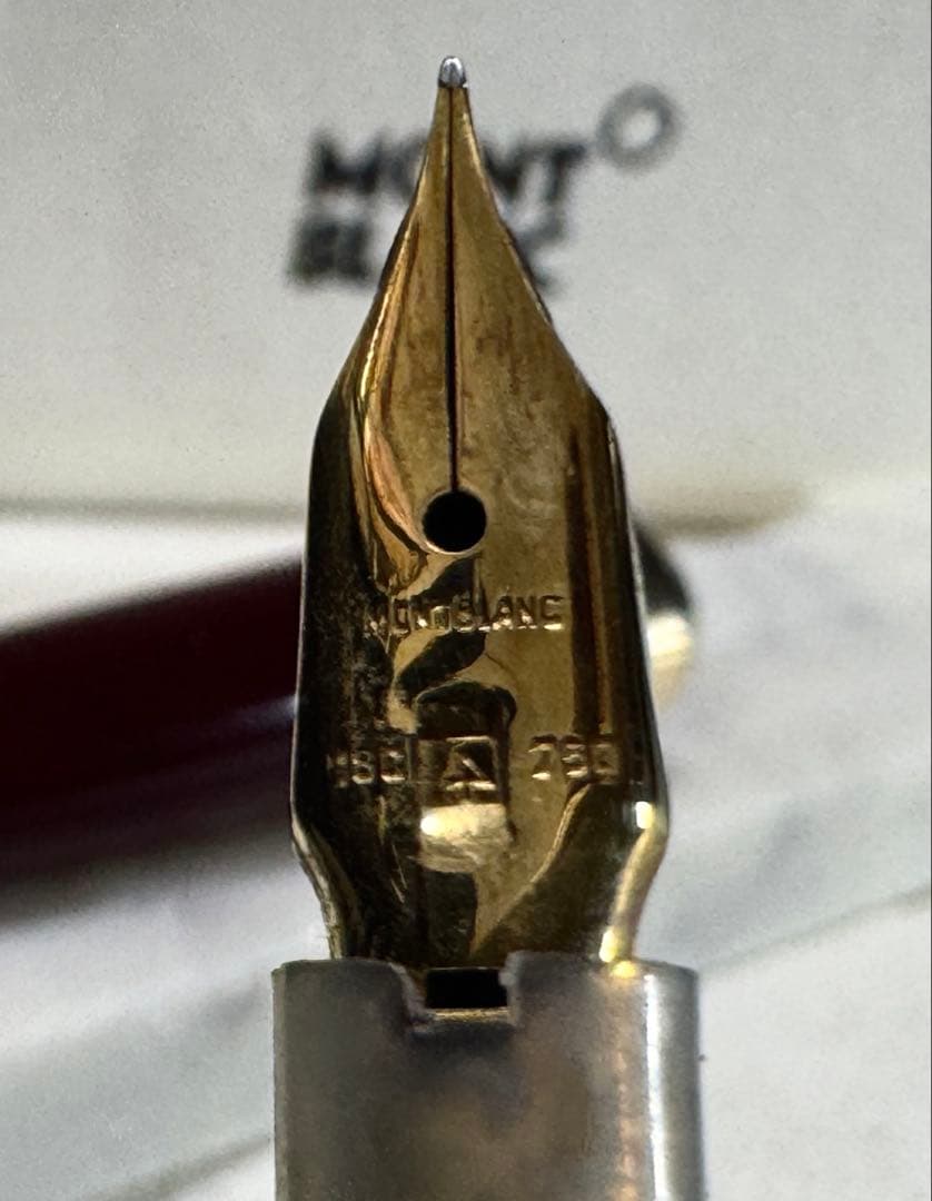 【美品】モンブラン万年筆 No12 1960s ペン先18c 750 ボルドー
