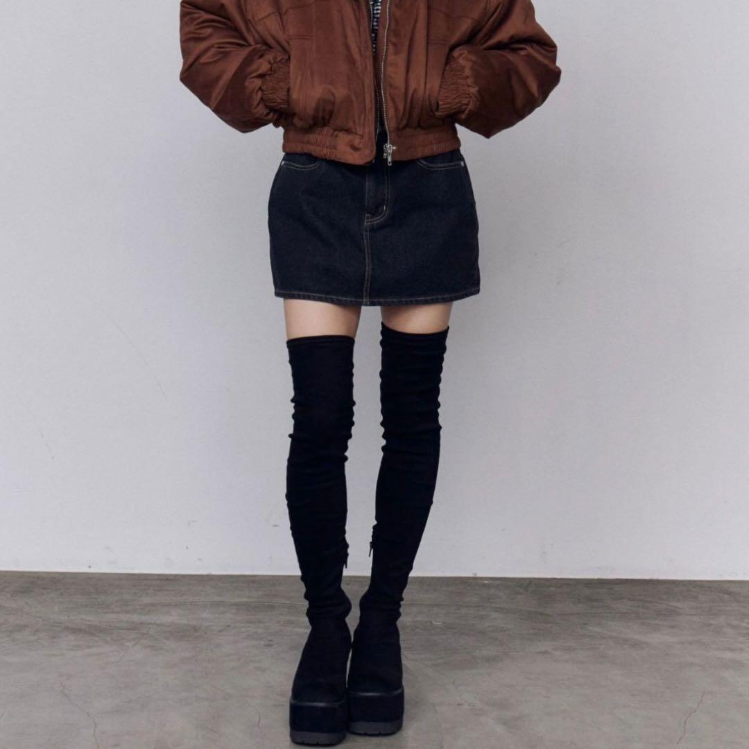 EMODAスクエアフィットロングブーツ　emoda Lサイズ