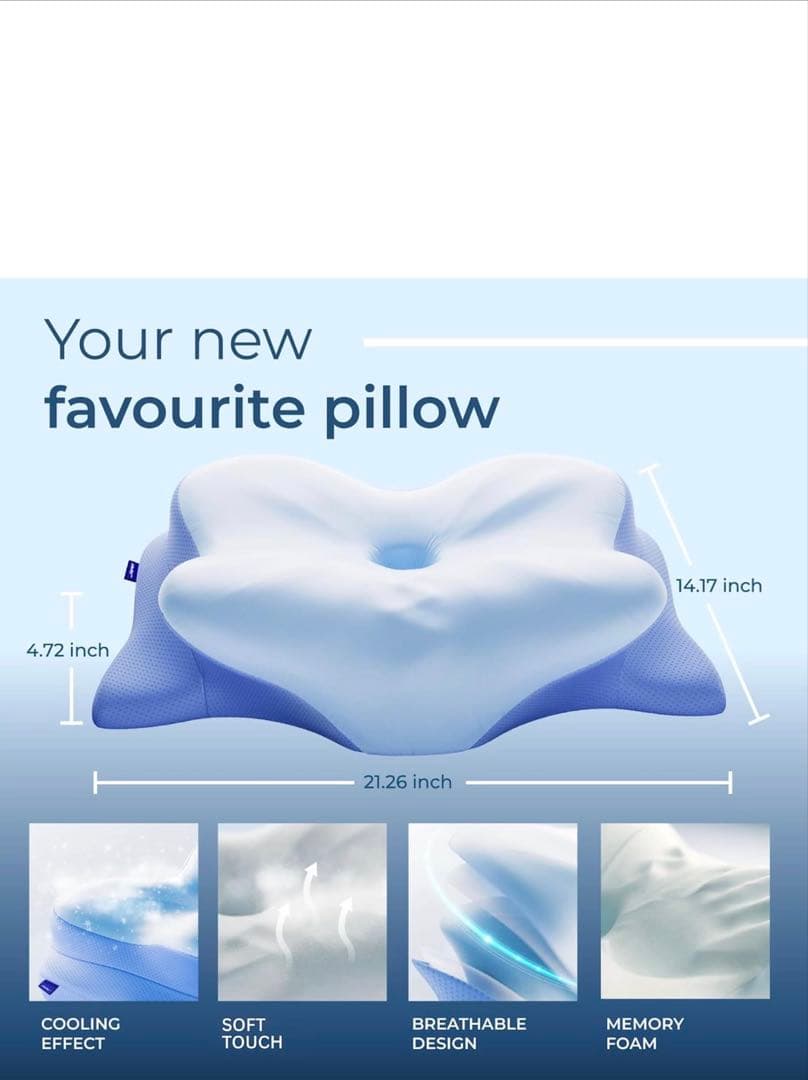 新品・未開封　Derila Ergo 枕｜公式購入品｜人間工学設計・首肩サポート