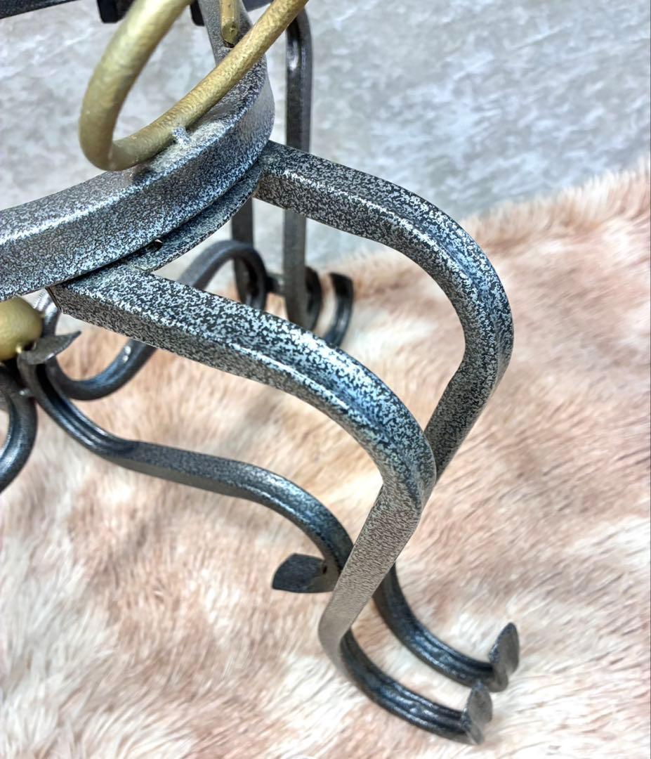 ネコ脚 ガラストップテーブル アンティーク ビンテージ